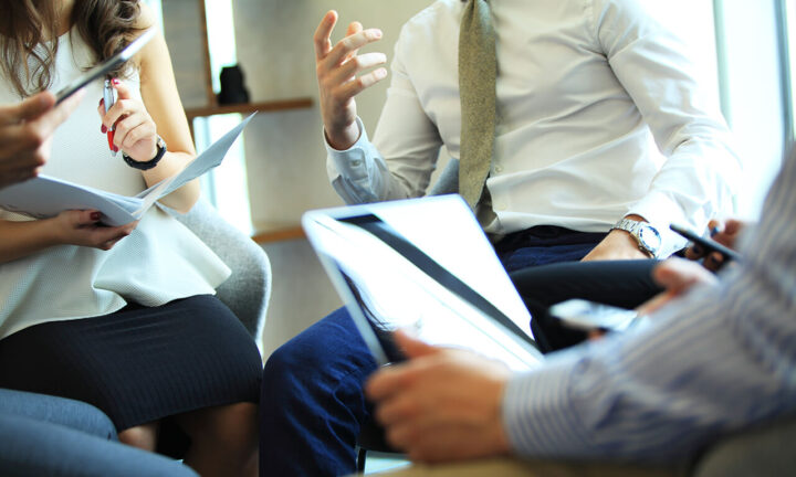 Business-Workshop im Sitzkreis